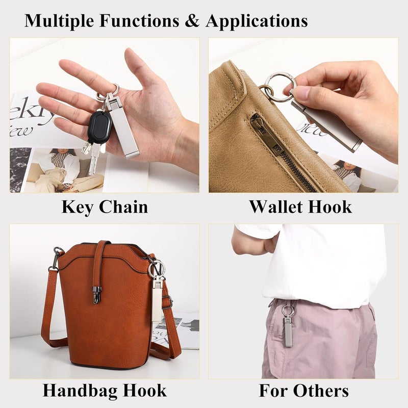 BULFULL Purse Hook for Table Desk Folding Handbag Holder Mobile Phone Stand Holder for Women Men (New Upgrade-Platinum) - Image 4
